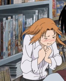 kasukabe genshiken anime laughing hysterically laughing crying