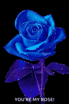 Blue Rose GIF - Blue Rose Flower GIFs