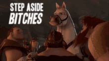 Step Aside Bitches GIF - Stepaside Horse Tangled GIFs