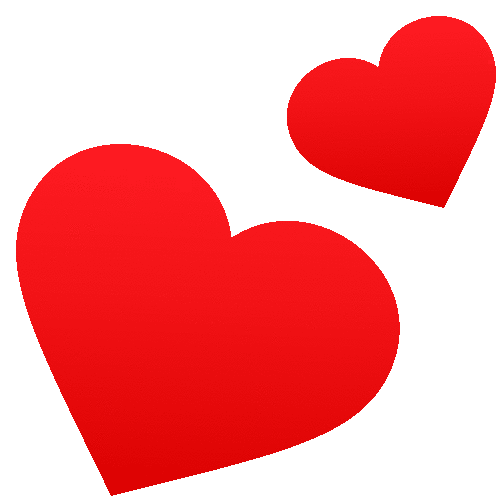 Two Hearts Symbols Sticker Two Hearts Symbols Joypixels Discover Share Gifs