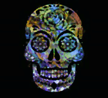 Skull Sugar Skull GIF - Skull Sugar Skull Dia De Muertos GIFs