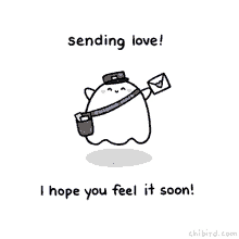 Love You Ghost GIF - Love You Ghost Sending Love GIFs