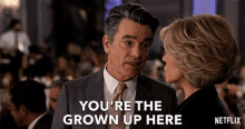 Youre The Grown Up Here Jane Fonda GIF - Youre The Grown Up Here Jane Fonda Grace Hanson GIFs