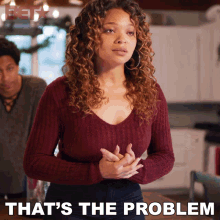 Thats The Problem Brittney GIF - Thats The Problem Brittney A Christmas Surprise GIFs