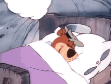 Dromen GIF - Yogi Bear Sleeping Dreaming GIFs