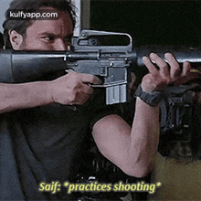 Saif: *practices Shooting*.Gif GIF - Saif: *practices Shooting* Katrina Kaif Saif Ali-khan GIFs