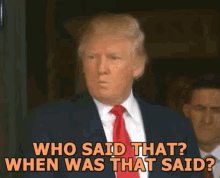 Who Said That GIF - Who Said That Trump GIFs