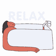 bath relax chilling chillax unwind