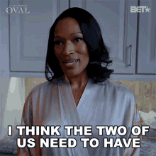 I Think The Two Of Us Need To Have A Little Girl Talk Victoria Franklin GIF - I Think The Two Of Us Need To Have A Little Girl Talk Victoria Franklin The Oval GIFs