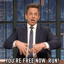 Youre Free Now Run Go GIF - Youre Free Now Run Youre Free Now Run GIFs