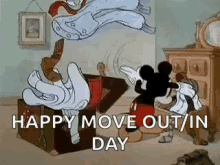 Mickey Mouse Packing GIF - Mickey Mouse Packing Moving Day GIFs