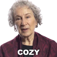 Cozy Margaret Atwood Sticker - Cozy Margaret Atwood Big Think Stickers