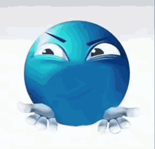 Blue Emoji Angry GIF Blue Emoji Angry Discover & Share GIFs