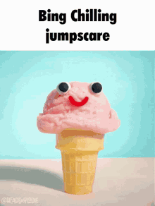 Ice Cream Jumpscare GIF - Ice Cream Jumpscare Bing Chilling GIFs