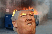 trumpsterfire dumpsterfire dumster fire trump