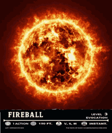 fireball hot flaming burning fire