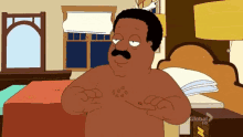 the cleveland show cleveland brown dancing dance naked