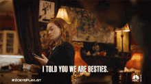 I Told You We Are Besties Jane Levy GIF - I Told You We Are Besties Jane Levy Zoey GIFs