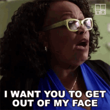 I Want You To Get Out Of My Face Estelle GIF - I Want You To Get Out Of My Face Estelle Twenties GIFs
