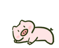 Wechat Pig Roll Over Sticker - Wechat Pig Roll Over Rolling Stickers