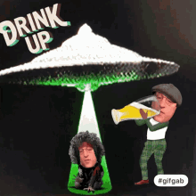 Alien Abduction Drink Up GIF - Alien Abduction Drink Up Drinking GIFs