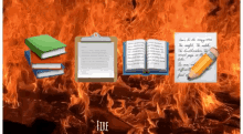 fire books write study