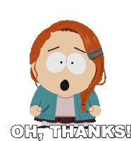 Oh Thanks Sophie Gray Sticker - Oh Thanks Sophie Gray South Park Stickers