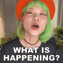 What Is Happening Goldie Chan GIF - What Is Happening Goldie Chan Whats Going On GIFs