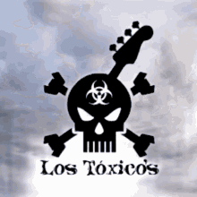 los toxicos toxic logo skull clouds