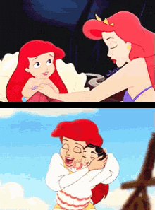 The Little Mermaid Mothers And Daughters GIF - Daughter Ariel The Little Mermaid GIFs