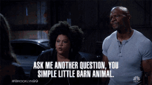 Brooklyn99 Ask Me Another Question GIF - Brooklyn99 Ask Me Another Question Simple Little Barn Animal GIFs