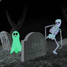 Skeleton Ghost GIF - Skeleton Ghost Pass Through GIFs