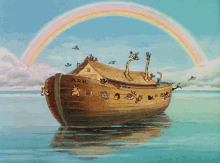 Noah'S Ark GIF - Noahs Ark Animals Saved GIFs