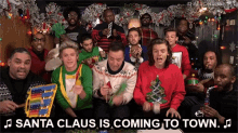 Singing Christmas Music GIF - Singing Christmas Music Santa Claus Is Coming To Town GIFs