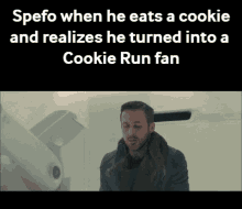 spefo cookie run blade runner when he eats a cookie