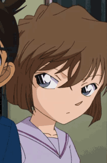 Detective Conan Haibara GIF - Detective Conan Haibara Anime Laugh GIFs