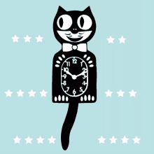 Cat Clock Patience GIF - Cat Clock Patience Every Vote Will Be Counted GIFs