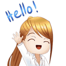 miyukini hello hi hands up smile