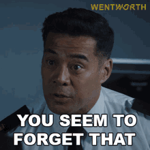 You Seem To Forget That Will Jackson GIF - You Seem To Forget That Will Jackson Wentworth GIFs