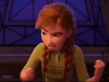 princess anna frozen charades angry frozen2