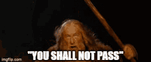 You Shall Not Pass Lotr GIF - You Shall Not Pass Lotr Do Not Enter GIFs