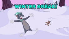Winter Break Tom And Jerry GIF - Winter Break Winter Tom And Jerry GIFs