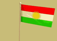 Kurdish Flag Kurdistan Flag GIF - Kurdish Flag Kurdistan Flag Flags GIFs
