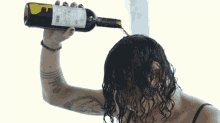 Pouring Wine On My Head Connie Sgarbossa GIF - Pouring Wine On My Head Connie Sgarbossa Seeyouspacecowboy GIFs