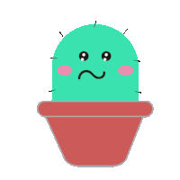 Cactus Cute Sticker - Cactus Cute Sulk Stickers