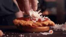 Burger King Chicken Parmesan Sandwich GIF - Burger King Chicken Parmesan Sandwich Parmesan Cheese GIFs