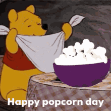 Popcornday Pooh GIF - Popcornday Pooh Bear GIFs