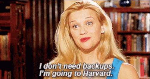 I Don'T Need Backups GIF - Going Harvard Reese Witherspoon GIFs