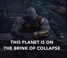thanos marvel collapse meme brink of collapse