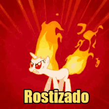 rostizado fire flames mlp angry